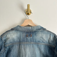 Load image into Gallery viewer, Citizen Of Humanity Snap Front Cropped Denim Jacket Blue S