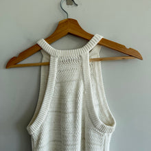 Load image into Gallery viewer, Gap Crochet Halter Neck Open-Knit Tank Top White XS