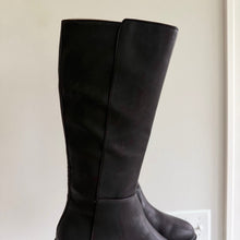 Load image into Gallery viewer, Aerosoles Prue Tall Faux Leather Low Block Heel Boots Black 8.5 NEW