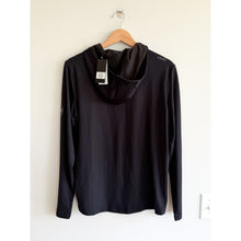 Load image into Gallery viewer, UNRL Ultra Hooded Long Sleeve Minimalist Pullover Sweatshirt Black S NWT