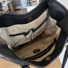 Load image into Gallery viewer, Tory Burch Amanda Classic Hobo Pebbled Leather Bag Gold Toned