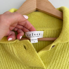 Load image into Gallery viewer, Velvet by Graham & Spencer Shay Cozy Knit Polo Sweater Yellow L