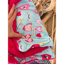 Load image into Gallery viewer, Posh Peanut Luxe Plush Patoo Blanket Sweet Fiona Baby Blanket Blue Red One Size