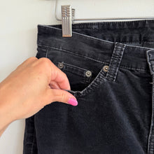 Load image into Gallery viewer, Mac Jeans Rich Carla Velvet High Rise Wide Leg Jeans Black 34