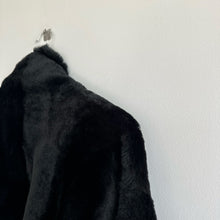 Load image into Gallery viewer, Yves Salomon Draped Lacon Lamb Leather Open Jacket Black 34 NWT