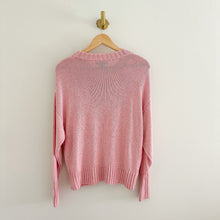 Load image into Gallery viewer, Something Navy Crew Neck Knit Pullover Sweater Pink M