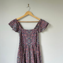 Load image into Gallery viewer, Banana Republic Tie-Back Midi Dress Blue Ash SP