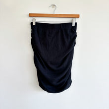Load image into Gallery viewer, Sundry Ruched La Lune Fitted Ribbed Mini Skirt Black L NWT