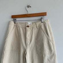Load image into Gallery viewer, Solai The Label Cotton High Rise Wide Leg Pants Cream L