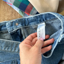 Load image into Gallery viewer, Pacsun High Rise Denim Zip Front Utility Cargo Jeans Blue 25