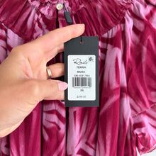Load image into Gallery viewer, Rails Terrin Ruffled Neckline Smocked Waistband Mini Dress Bahia XS NWT