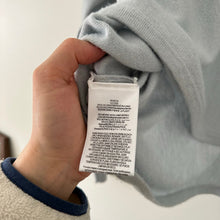 Load image into Gallery viewer, BCBGMAXAZRIA Merino Wool Blend Crew Neck Pullover Sweater Blue M