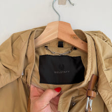 Load image into Gallery viewer, Belstaff Zip Up Utility Long Waxed Field Jacket British Khaki