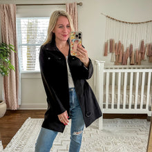 Load image into Gallery viewer, Metro x Kristen Blake Trench Coat Black M