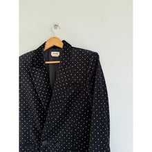 Load image into Gallery viewer, Zadig & Voltaire Visko Velvet Glitter Dots Wool Single-Breasted Blazer Black 42