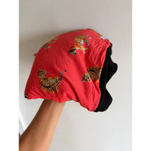 Load image into Gallery viewer, Bums & Roses Go Get Em Tiger Natural Bamboo Bum Bum Blanket Red