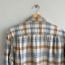 Load image into Gallery viewer, Patagonia Fjord Flannel Plaid Organic Cotton Button Up Shirt Fields Natural S