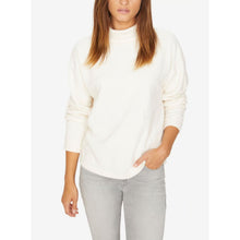 Load image into Gallery viewer, Sanctuary Kyla Mock Neck Fleece Pullover Sweater Ivory S
