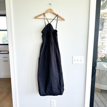 Load image into Gallery viewer, Rachel Parcell Halter Poplin Midi Dress Black XXS