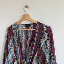 Load image into Gallery viewer, Saachi Anthropologie Wrap V-Neck Long Sleeve Maxi Kimono Cover-Up Dress OS