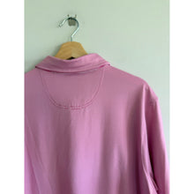 Load image into Gallery viewer, Fairway & Greene Mini Striped Short Sleeve Polo Shirt Pink White XL