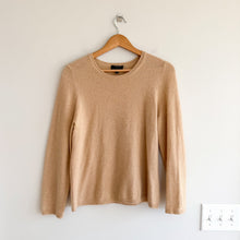 Load image into Gallery viewer, Charter Club 100% Cashmere Crew Neck Pullover Sweater Tan L