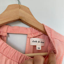 Load image into Gallery viewer, Cloth & Stone Sleeveless Crew Neck Mini Dress Coral XS