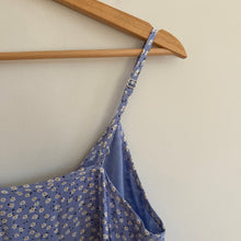 Load image into Gallery viewer, Rails Frida Floral Sleeveless Ruffle Hem Midi Dress Periwinkle Blue M