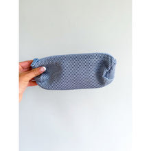Load image into Gallery viewer, Dagne Dover Mesh Zip Closure Travel Organizer Cosmetic Pouch Blue
