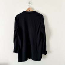 Load image into Gallery viewer, Eileen Fisher Button Front Collared Blazer Jacket Black S