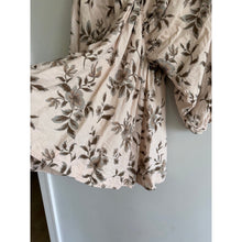 Load image into Gallery viewer, Free People Portia Floral Print Balloon Sleeve Mini Dress Cream M