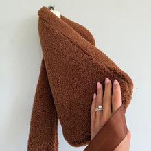 Load image into Gallery viewer, Calia Sherpa Fleece Zip-Around Sling Bag Rocky Mountain Brown Large NWT