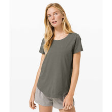 Load image into Gallery viewer, Lululemon Love Crew III Short Sleeve Activewear Top Grey Sage 6