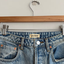 Load image into Gallery viewer, Grlfrnd Helena High Rise Button-Fly Denim Straight Leg Jeans Blue 25
