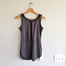 Load image into Gallery viewer, Lululemon Ride Inside Tank High Neck Top Soot Light Grey 6 NWT
