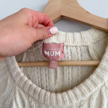 Load image into Gallery viewer, Show Me Your Mumu Barb Chunky Cable Knit Belted Maxi Sweater Dress Cream M