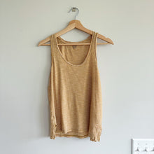 Load image into Gallery viewer, Madewell Whisper Cotton Scoop Tank Top in Coretta Stripe Yellow White