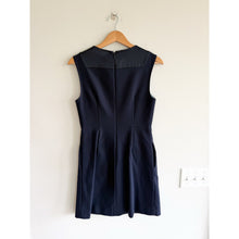 Load image into Gallery viewer, Diane Von Furstenberg Carrie Sleeveless Round Neck Mini Sheath Dress Navy Blue 4