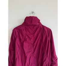 Load image into Gallery viewer, Athleta Jetset Zip Up Mock Neck Hooded Bomber Jacket Wildberry L NWT