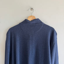 Load image into Gallery viewer, Vineyard Vines Saltwater Quarter Zip Mock Neck Pullover Sweater Blue XXL
