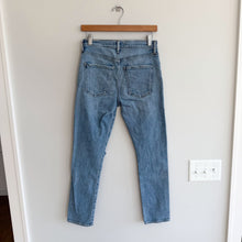 Load image into Gallery viewer, Agolde Toni Distressed Denim High Rise Stretch Skinny Leg Jeans Blue 25