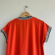 Load image into Gallery viewer, Peace of Cloth Quinn Short Sleeve 1/4 Zip Dress Orange L NWT