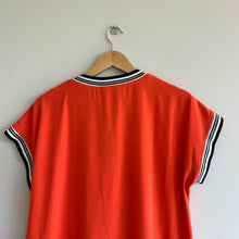 Load image into Gallery viewer, Peace of Cloth Quinn Short Sleeve 1/4 Zip Dress Orange L NWT
