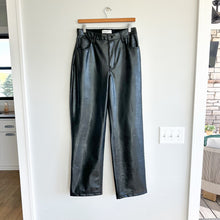 Load image into Gallery viewer, Abercrombie & Fitch Faux Leather The 90s Relaxed Jean Ultra High Rise Pants 30