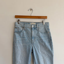 Load image into Gallery viewer, Madewell Slim Demi-Boot Light Wash Denim High Rise Jeans Blue 26