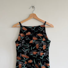 Load image into Gallery viewer, Anthropologie Etcetera Velvet Embroidered Floral Square Neck Sleeveless Dress 2