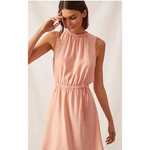 Load image into Gallery viewer, Cloth & Stone Sleeveless Crew Neck Mini Dress Coral XS