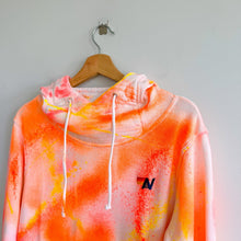 Load image into Gallery viewer, Aviator Nation Rare Artist Collection Ninja Tie Dye Hoodie Sweatshirt Orange L