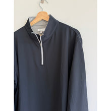Load image into Gallery viewer, Peter Millar Crown Sport Perth Performance Quarter-Zip Sweatshirt Black XL