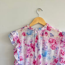 Load image into Gallery viewer, BB Dakota Steve Madden Floral Vibes Ruffle Trim Sleeve Dress Pink M